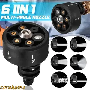 6in1 Nozzle Sprayer Adjustable Jet Cleaner | 1/4 inch Quick Release Kepala Semprotan Air High Pressure ressure Untuk Cuci Mobil Motor Nozzle High Pressure Washe