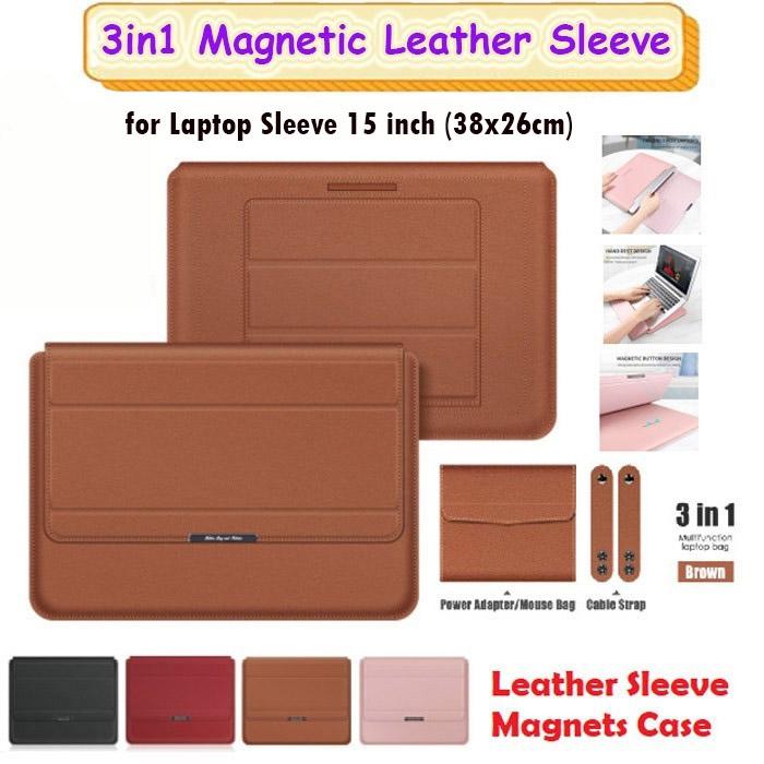 Jual Tas Laptop Lenovo Legion 5 5i 15 15.1 inch LEATHER SLEEVE MAGNETS ...