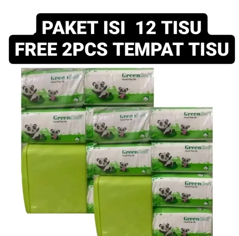 TERMURAH ! (DAPAT 12 PCS TISU + 2 PCS TEMPAT TISSUE) 2 BANDEL TISU GRENSOFT 0
