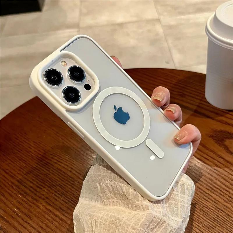Product Introduction of Luxury Magnetic Wireless Charge For Magsafe Case for iPhone 15 14 Plus 13 12 11 Pro Max Shockproof Soft Transparent Bumper Cover 12
