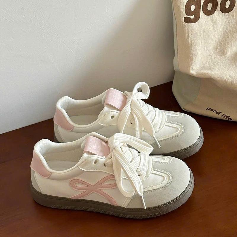 Giày nữ Seaker họa tiết nơ đế cao 3.5cm T525 mã C-8