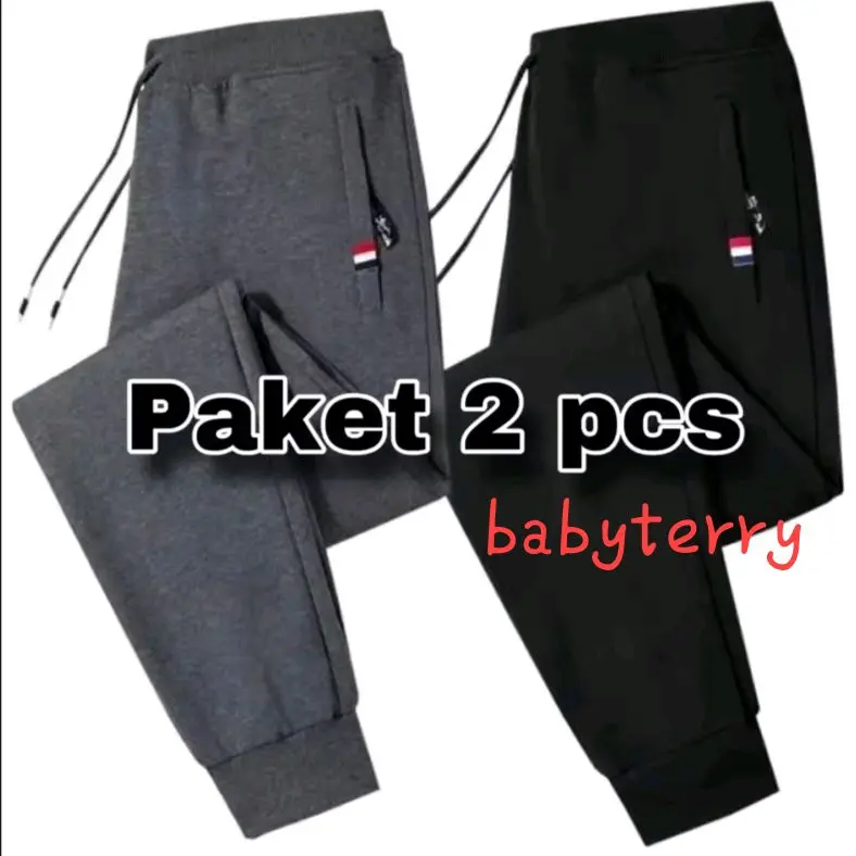 Celana Panjang Joger Dewasa Pria Wanita Training Jogger Sport Murah - Promo 50K 2pcs