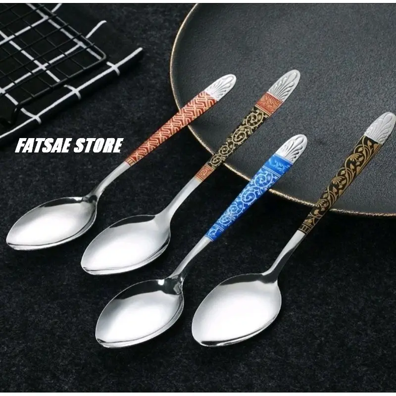 SENDOK MAKAN MOTIF BATIK STAINLESS 1 PCS 0