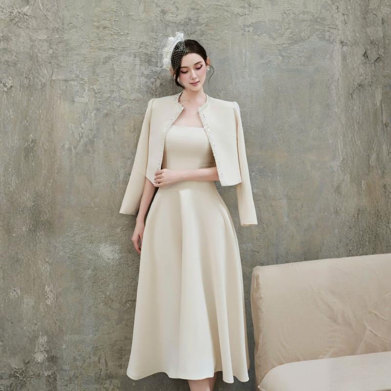  Luri Blazer | Áo khoác nữ thiết kế dài tay cao cấp H.I.U Fashion | vải dạ text hàn đính hạt cườm sang trọng HIU design 