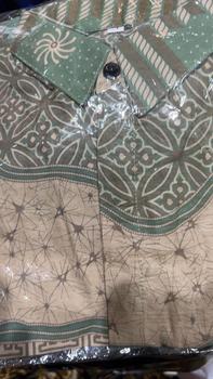 Product Review of Couple Atasan Batik Pria Wanita Jumbo - Kemeja Lengan Pendek/Panjang - Blus Cardi & Blus Balon Busui Uk. M L XL XXL XL 4XL 5XL 6XL 7XL 8XL 9XL 10XL - Katun - Inara Sage - COD from a**a 0