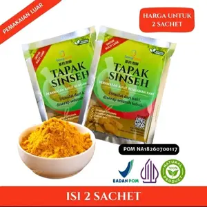 Tapak Sinseh Serbuk Rendaman Kaki Herbal Bubuk Rendaman Kaki ISI 2 Sachet POM NA18260700117 Natural Product
