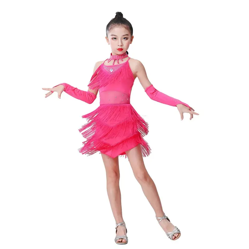 Trang Phục Khiêu Vũ Cho Bé Gái, Váy Cha Cha Múa Bụng, Trang Phục Salsa Latin