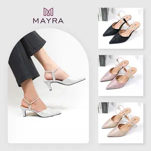 Mayra - Shofia sepatu pesta wanita big size 5cm terbaru Sendal