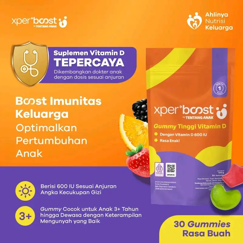 Expert Boost Gummy Vitamin D Anak dan Dewasa