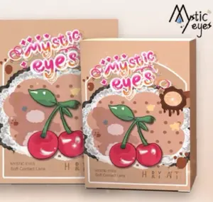 Softlens Mystc Eyes Cherry Party D 14,5 - Free Tempat Soflens / Softlens Normal