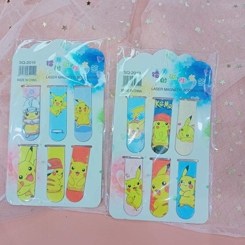 Magnet Bookmark Isi 6 / Pembatas Buku Magnet / Penanda Buku Karakter Anak 4