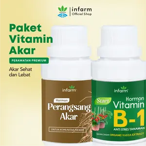 INFARM - Paket Nutrisi Akar 100ml, Nutrisi Anti Layu Tanaman B1 Akar Nutrisi Cangkok dan Stek Pohon Akar Tanaman