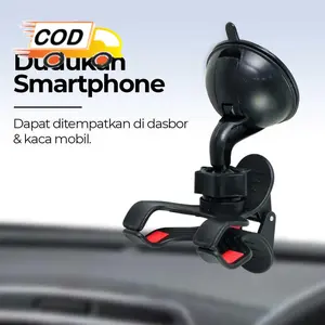 Stand Holder Hp Dashboard Kaca Mobil 4-6.5 Inch Dudukan Tripod Smartphone