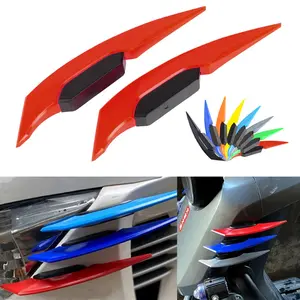 2 Buah Stiker Sepeda Motor, Motor Winglet Aerodinamis Spoiler Sayap Sisi Spoiler Stiker Sayap Dinamis untuk Sepeda Motor Skuter
