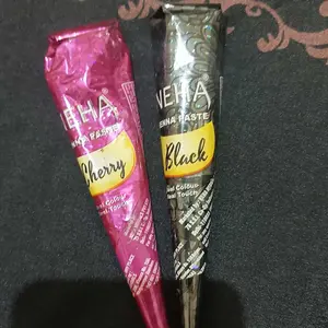 NEHA Body Paint Cone White , Maroon , Black Hena Fas Colour Henna Perbiji/1 biji