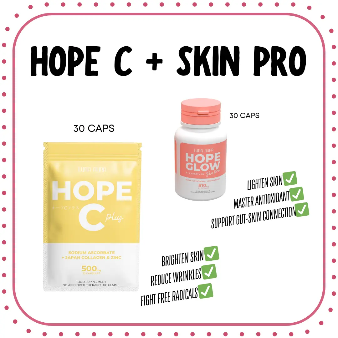 Hope Glow Crystal Peach 8s | Hope C Plus + Skin Pro - Glutathione and  Vitamin C Supplement for Brighter Skin and Antioxidant Support - Edible