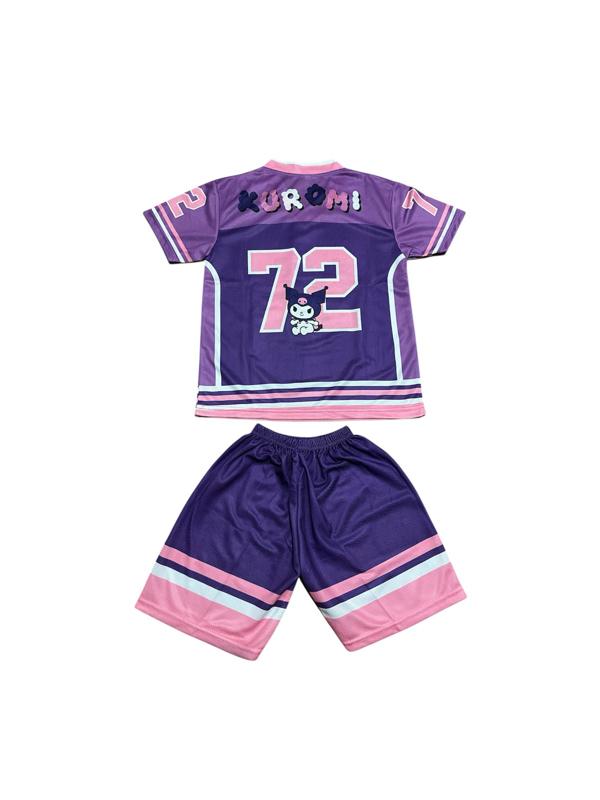 Stelan Jersey Anak-Anak Perempuan Motif Karakter KUROMI untuk Usia 2-9 Tahun Desain Lucu dan Nyaman Stelan Jersey Anak-Anak Perempuan Motif Karakter KUROMI untuk Usia 2-9 Tahun Desain Lucu dan Nyaman