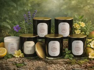 Eclat Lilin Aromaterapi Soy Wax 200g Tahan 45 Jam | Scented Candle Kaca Estetik Premium ES018