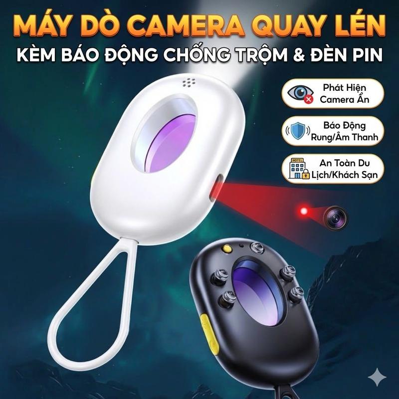 Máy Dò Camera Quay Lén Hồng Ngoại - Thiết Bị Phát Hiện Camera Ẩn & Báo Động…