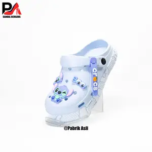 24-35 Sandal anak Baim, stitch sandal, sandal anak lucu, anti selip, tersedia dalam berbagai warna.