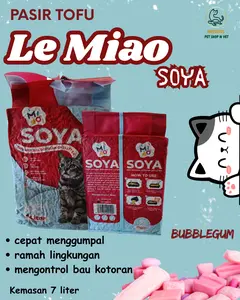 Pasir tofu Le Miao Soya dengan berbagai varian kemasan 7L