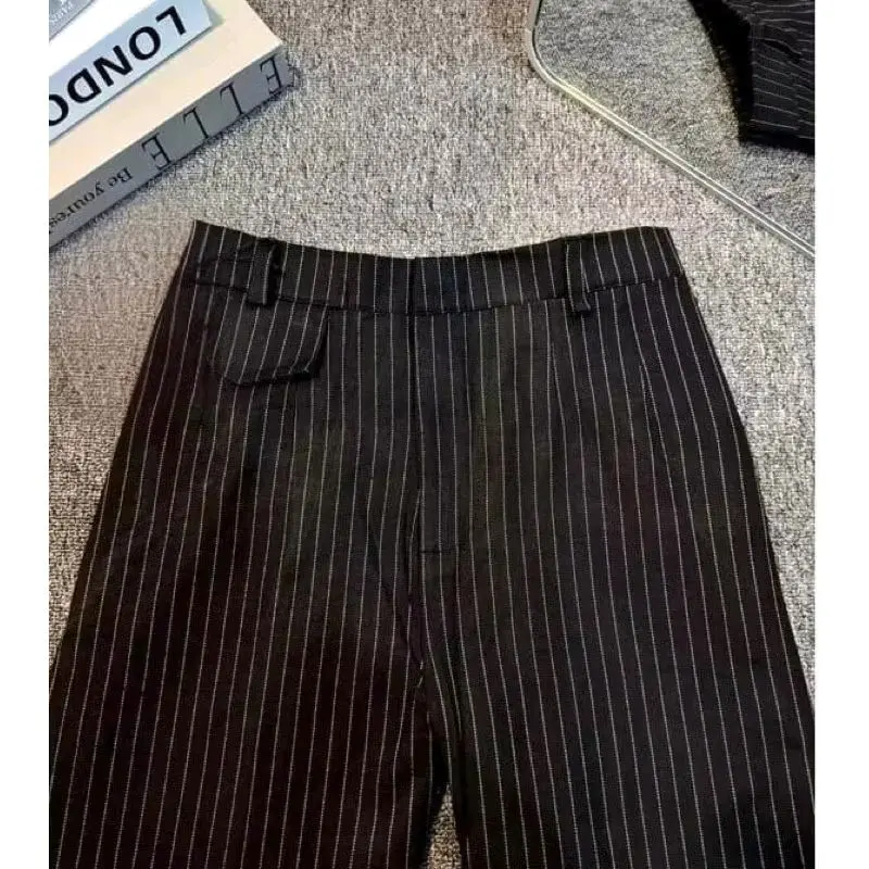 oro pant stripe celana panjang wanita celana kulot Katun Salur 4
