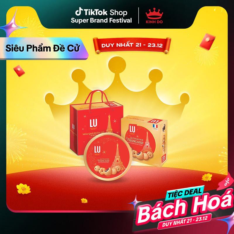 CÓ TÚI GIẤY Bánh quy bơ thập cẩm công thức Pháp LU hộp 540g