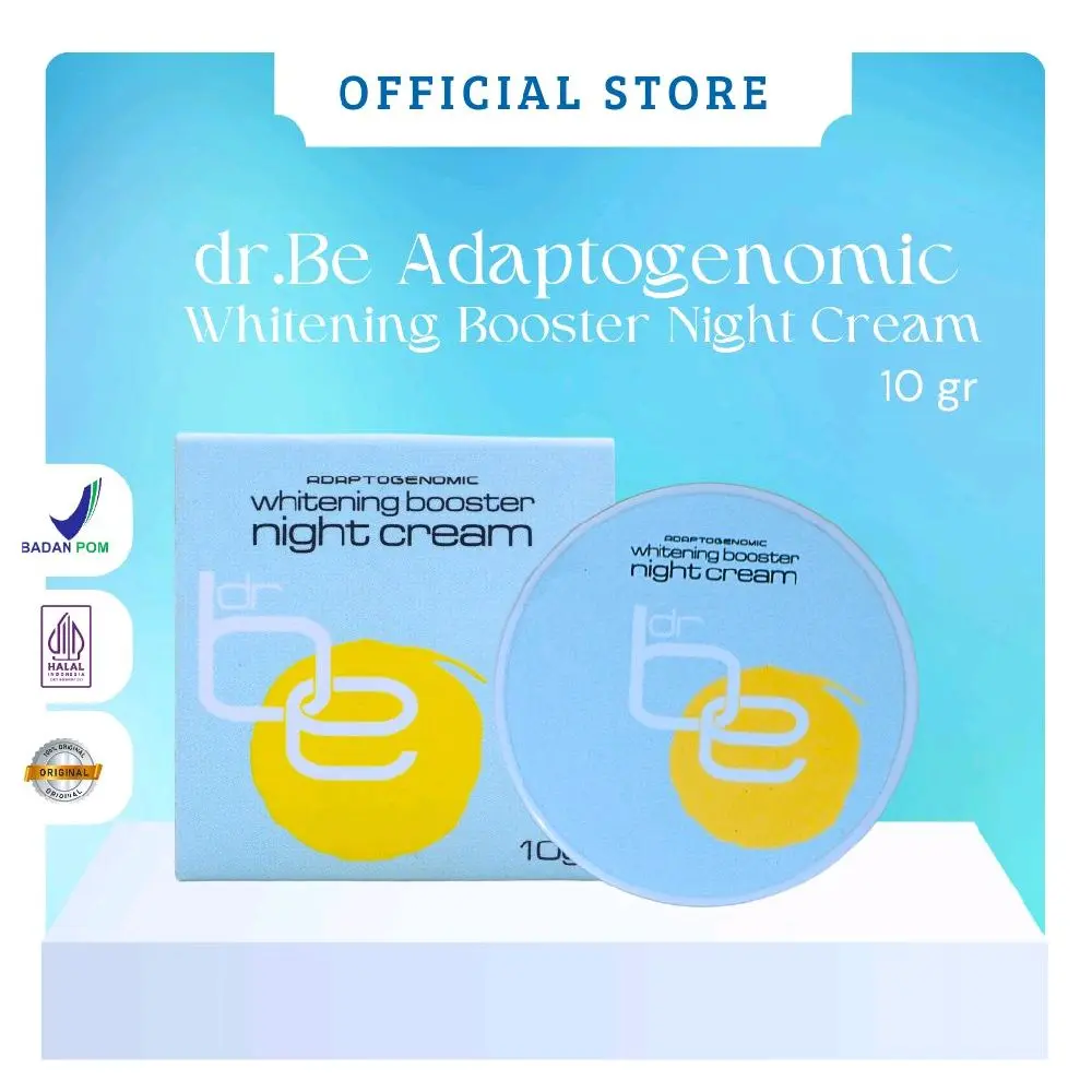 Dr be glow whitening booster night cream Semua Jenis Kulit
