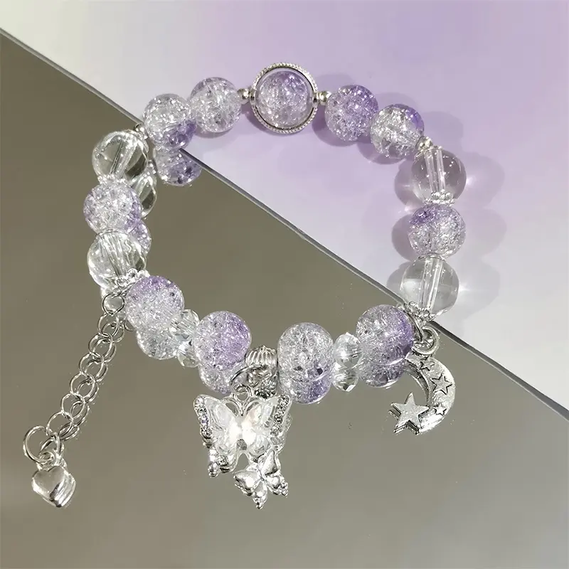[Yybooklu]COD Super Immortal Butterfly Bracelet Women Sweet Versatile Bracelet Colorful Beaded Bracelet Love Gift 8