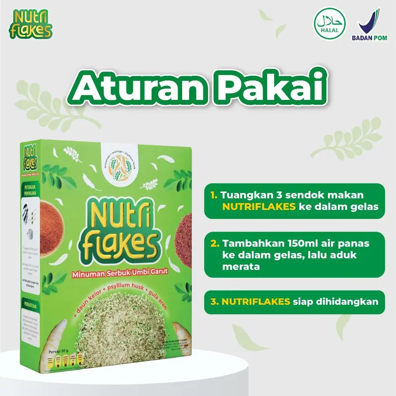 Nutriflakes Sereal Asam Lambung Redakan Asam Lambung Paket 1 Box 4