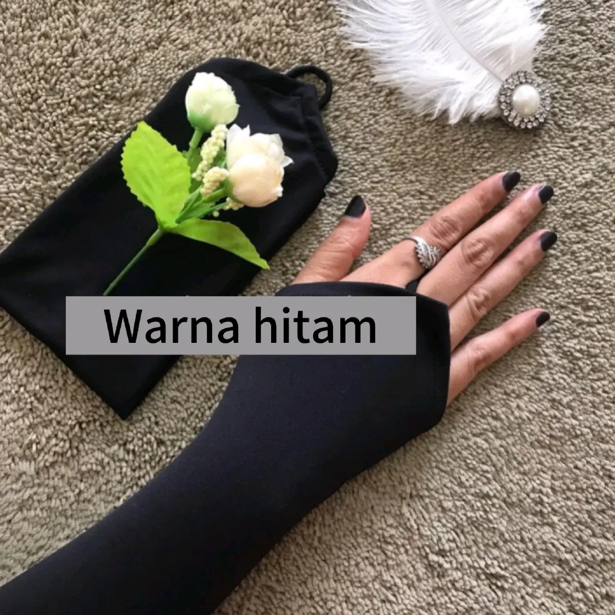 HANDSOCK CINCIN POLOS || MANSET CINCIN POLOS || HANDSOCK RING MUSLIMAH