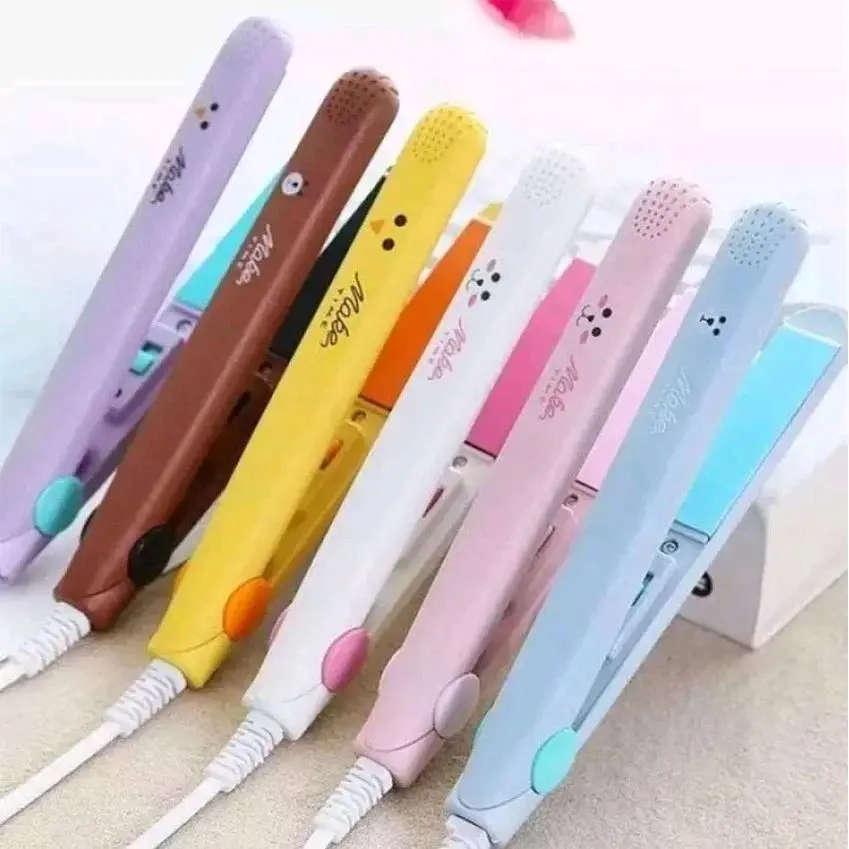 Catokan Rambut Mini 2 in 1 Lurus dan Keriting Alat Catok Rambut Cepat Panas