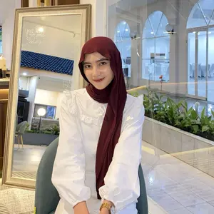 Almoura Pashmina Airflow Basic Adem Ringan Jatuh  Muslim