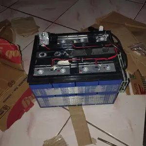 Battery Baterai Lifepo4 12V 100Ah PLTS UPS server free packing kayu