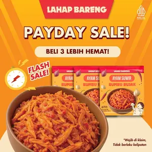 [NANAKOOT APPROVED] Lahap Bareng - Bundling On The Go Ayam Suwir Bumbu Rujak Ayam Suwir Bumbu Rendang Sapi Sambal Bakar Makanan Ready to Eat