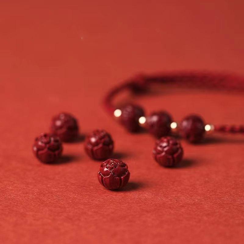 Product Introduction of Lucky Blessing Red Rope Bead Fu Charm Bracelets For Women 5
