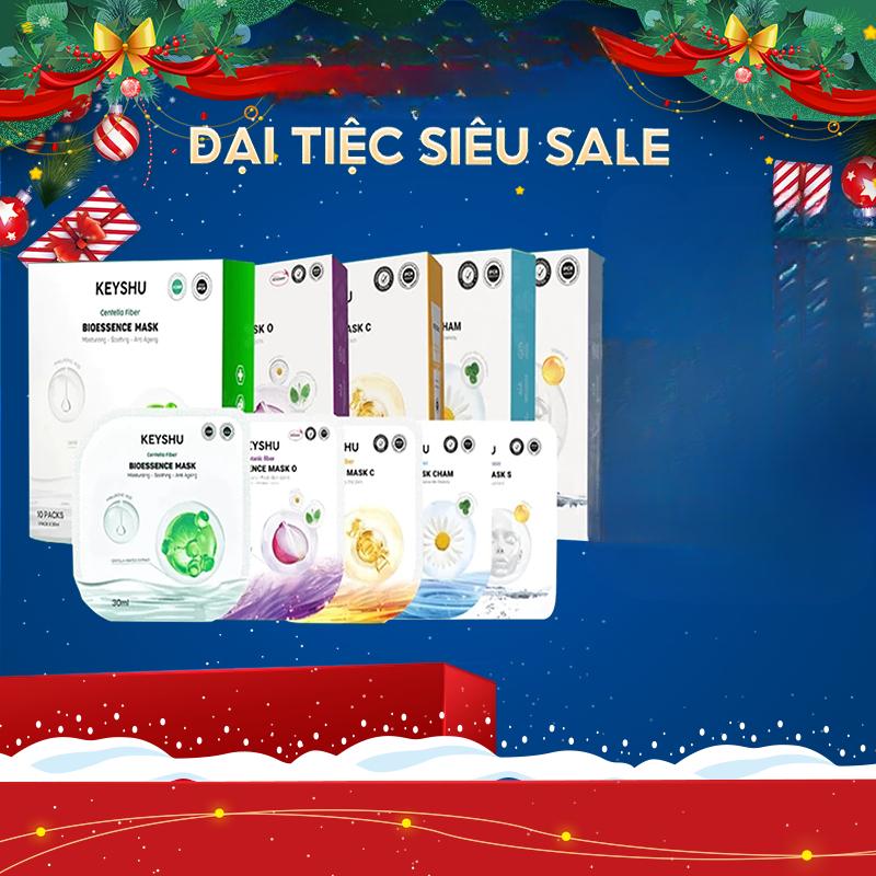 Mặt Nạ Sợi Xơ Rau Má Centella Fiber KEYSHU Dưỡng Ẩm, Làm Mềm Da, Hỗ Trợ Ngăn…