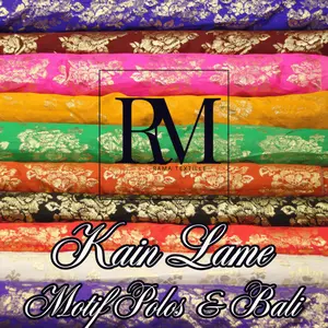 KAIN LAME TIKAR / LAME TIKAR METALIK / BAHAN BAJU NARI / KAIN LAME MOTIF BALI / KAIN METALLIC GLOSSY
