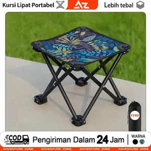 AZ Kursi Lipat Outdoor Serbaguna Bangku Lipat Portable Kursi Lipat Mancing Mini Tanpa Sandaran(Tanpa Sandaran) Camping tempat  duduk  camping