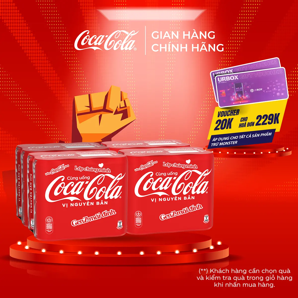 Thùng/Lốc 24 Lon Nước Ngọt Giải Khát Coca-Cola Vị Nguyên Bản Original Lon 320ml Sale 25.4 Coca-Cola Beverages VN