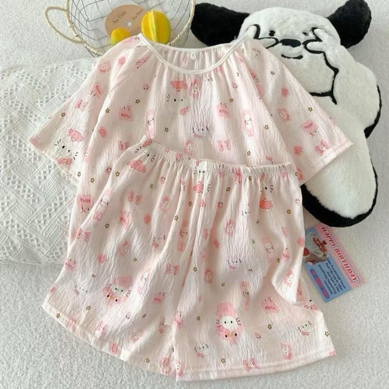   Sale  Bộ Đồ Ngủ Cotton Nữ Dáng Rộng – Họa Tiết Dễ Thương 