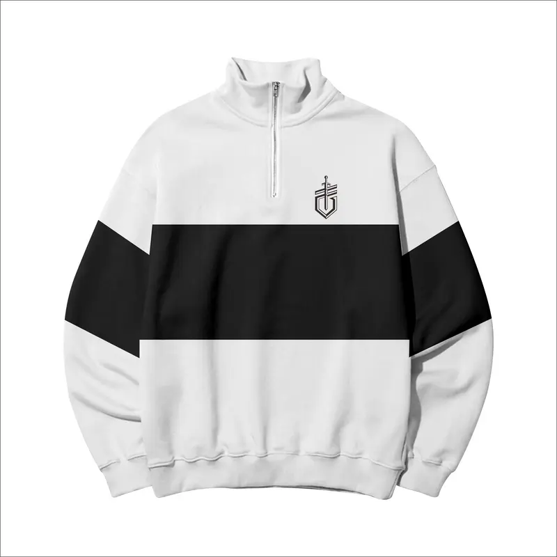 sweater rugby mtrl sweater unisex halfziper 6