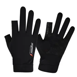 New - [ Aorax ] Sarung Tangan Semi Sporty Activity Outdoor Hiking Cyling Area Support Protec Uv Dengan Desain Minimalis  Unisex Import Gaya Cover Wrist Hand Anti Licin Slip Non Half Finger Style Layar Sentuh Kekinian Fashionable Spandeks Licra Ice