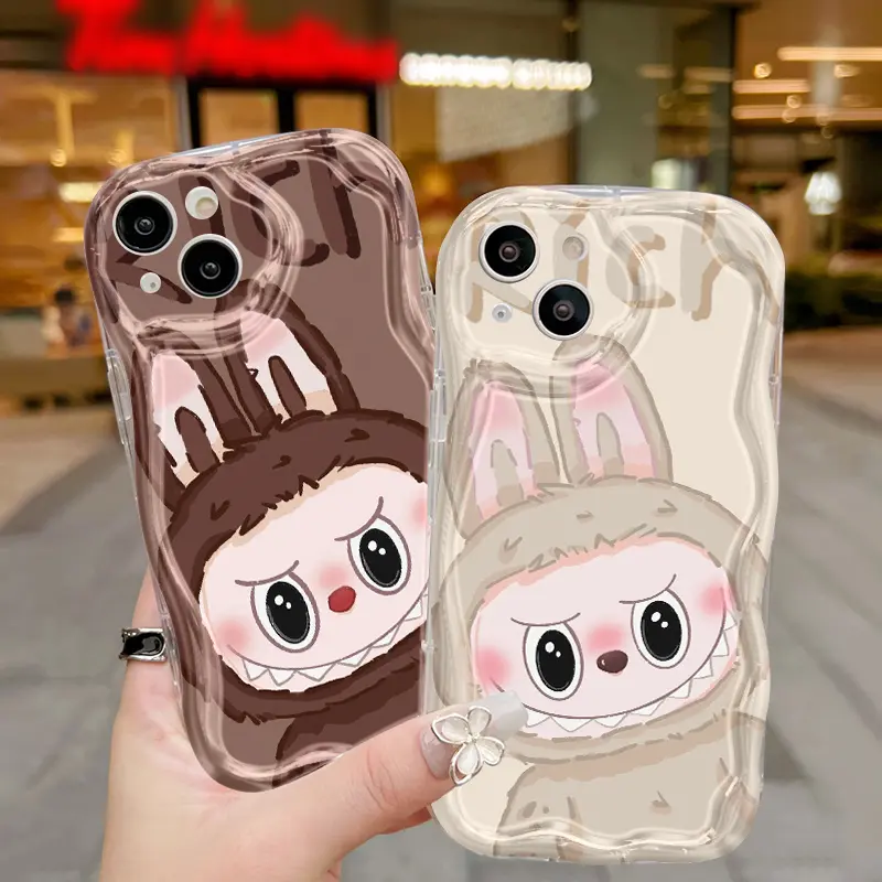 Casing Hp Untuk OPPO A16 A16s A54s Case Kasing HP Labubu lucu ganda Casing Kesing pelindung Silikon Cesing lunak baru Softcase 4