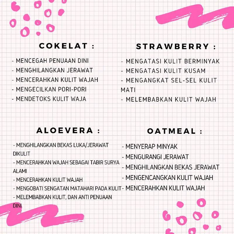 Beli 5 Masker Organik Msk Gratis 1 Msk, Perawatan Wajah Maksimal - Muka 4