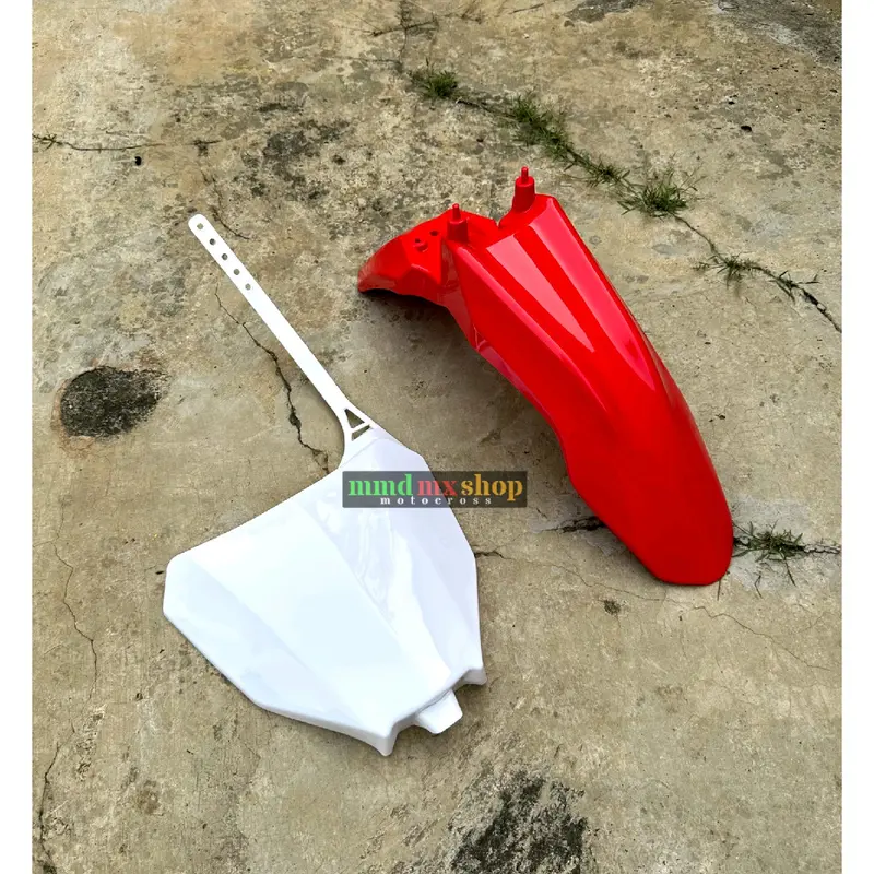 Spakbor depan Crf 110 dan Papan nomor Crf 250 Set Supermoto Klx bf Dtracker Crf 150 l wr155 2