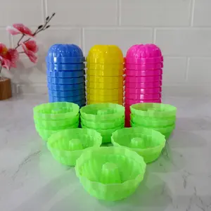 [ 2.LUSIN ] cetakan kue putu ayu bulat merk kh 4 pilihan warna - 2.LUSIN WARNA RANDOM BY MEGA CETAKAN