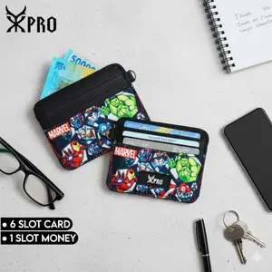 YXPRO Dompet Mini Tempat Kartu ATM Smart Slim Wallet Credit Card Holder - Avengers Series