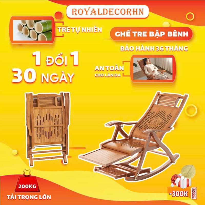 CHÁY HÀNG Ghế Tre Thư Giãn Bập Bênh Ghế Tựa Gấp Gọn Có Massaga Chân Ghế Tụa Lưng Thư Giãn Bảo Hành 36 Tháng