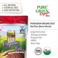 Gambar PureGreen Beras Merah Organik 1 kg - Pure Green Beras Merah Pulen  1 kg - Beras Organik MPASI dari Puregreen Organic Kota Administrasi Jakarta Barat 3 Tokopedia